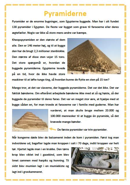 Pyramiderne (3. klasse)