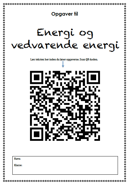 Opgaver til energi og vedvarende energi