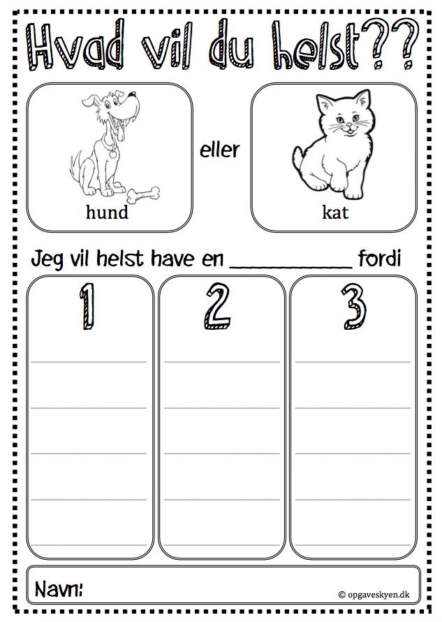 Hvad vil du helst – hund eller kat