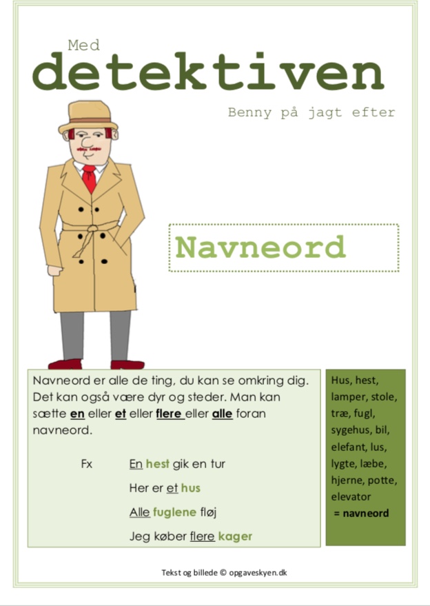 Detektiven – navneord