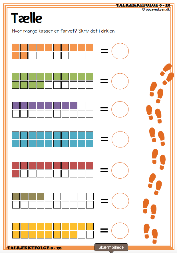 Tælle til 20 – 5