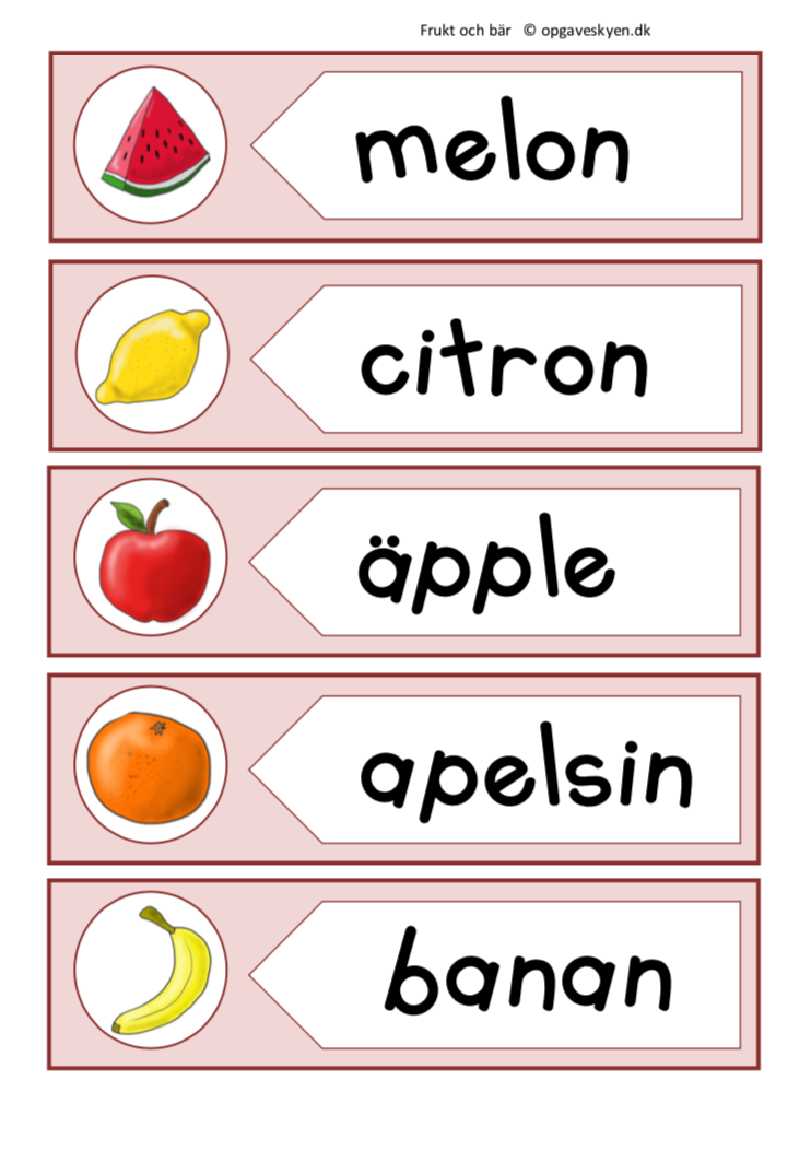 Hänga upp – Frukt och bär