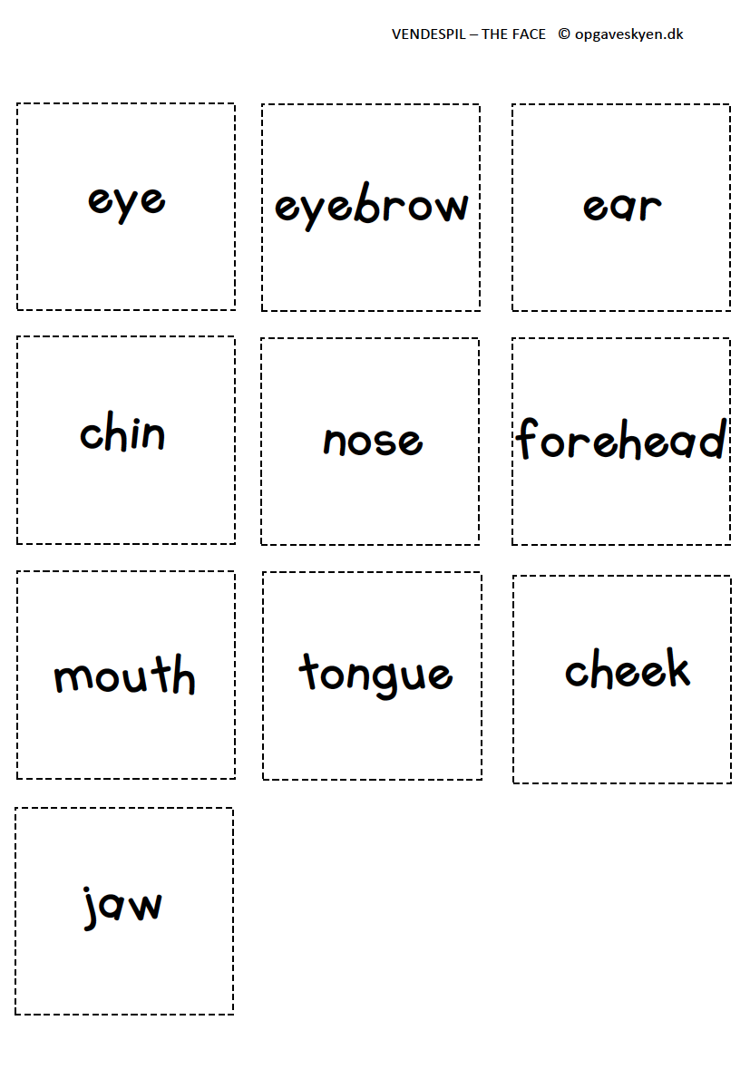 The face – vendespil